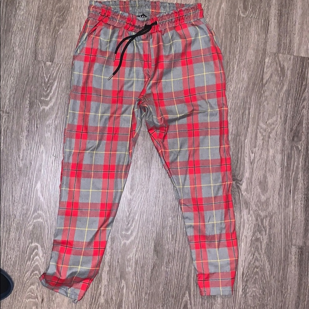 Men’s Plaid Cropped Trousers